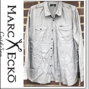 Marc Ecko beige button down